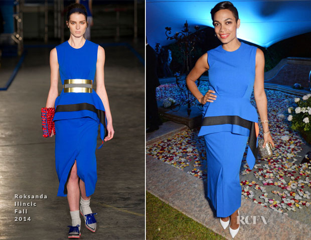 Rosario Dawson In Roksanda Ilincic - Puerto Azul Experience Night Welcome Party