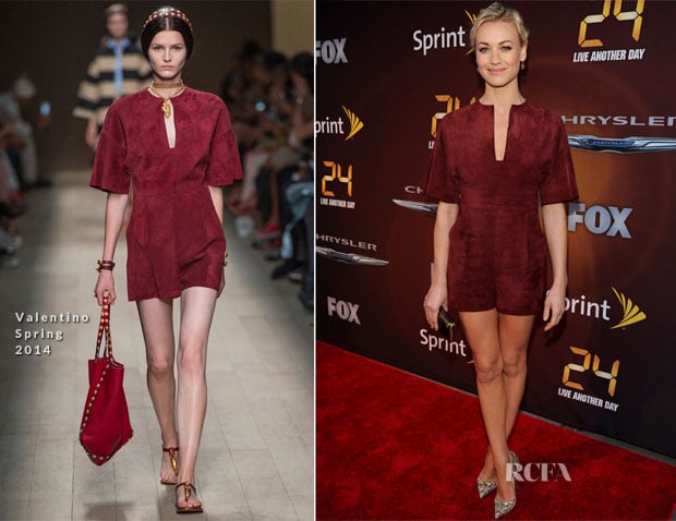 Yvonne Strahovski In Valentino - '24 Live Another Day' World Premiere