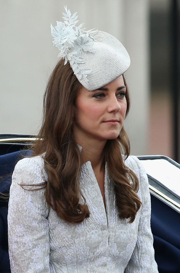 Catherine, Duchess of Cambridge In Alexander McQueen Queen Elizabeth