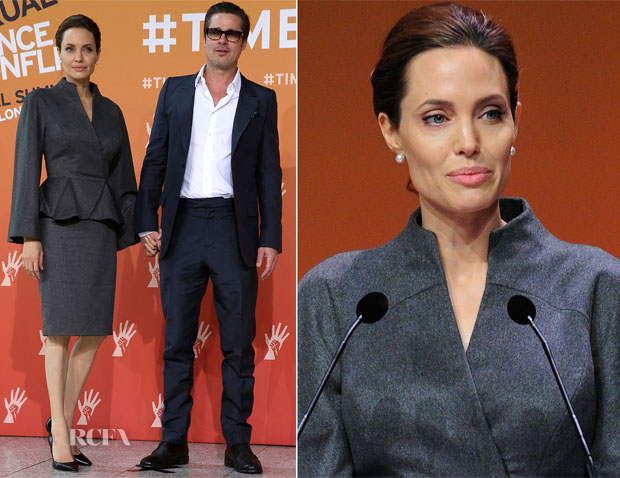 Angelina Jolie In Atelier Versace - Global Summit To End Sexual Violence In Conflict – Day 4