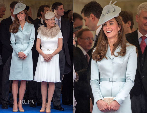 Catherine, Duchess of Cambridge In Christopher Kane - Garter Ceremony