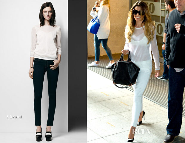 Cheryl Cole In J Brand - Capital FM and 