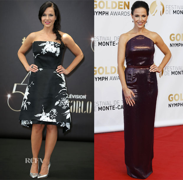Julie Benz In Elena Reva & Rhea Costa - 54th Monte Carlo TV Festival 2
