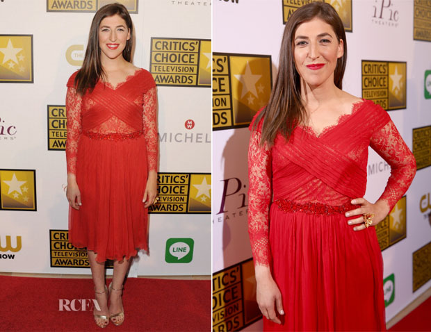 Mayim Bialik In Tadashi Shoji - 2014 Critics' Choice Television Awards