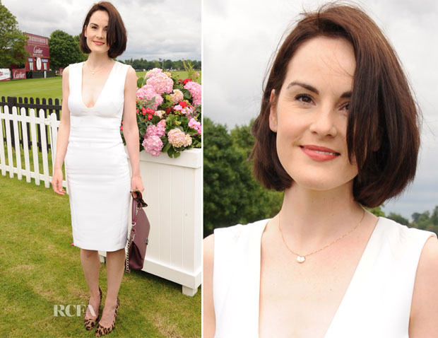 Michelle Dockery In Antonio Berardi - Cartier Queen's Cup Final