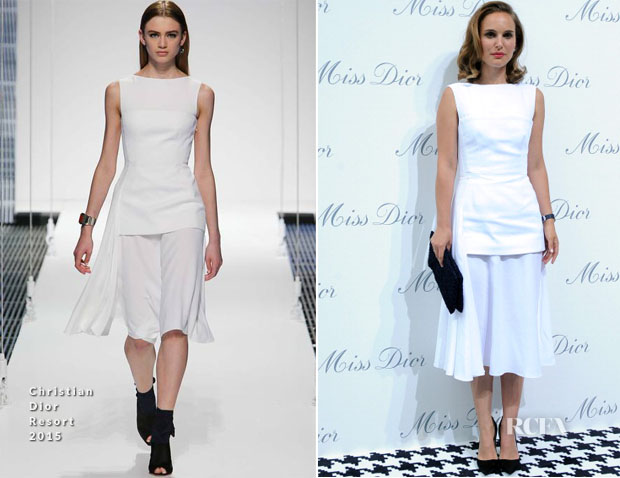 Natalie Portman In Christian Dior - Miss Dior Exhibition Opening