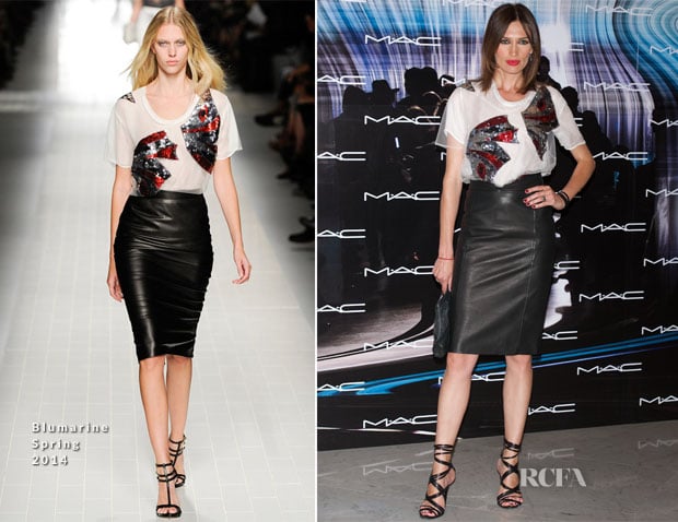 Nieves Alvarez In Blumarine - MAC Makeup Catwalk