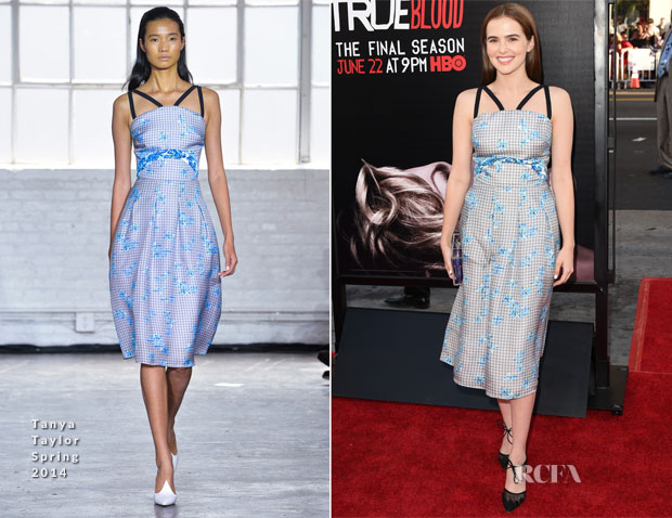 Zoey Deutch In Tanya Taylor - ‘True Blood’ Season 7 Premiere