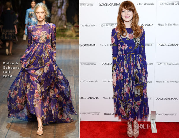 Emma Stone In Dolce & Gabbana - ‘Magic In The Moonlight’ New York Premiere