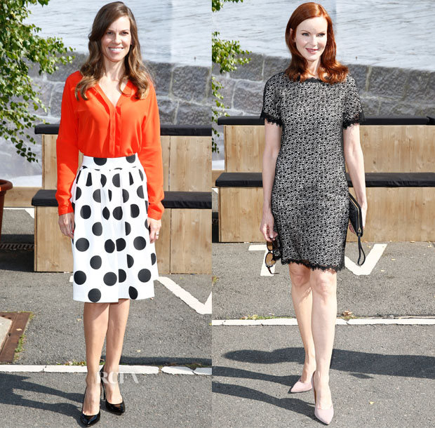 Hilary Swank & Marcia Cross In Marc Cain - Marc Cain Spring 2015 Fashion Show