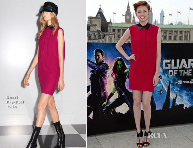 Karen Gillan In Gucci - ‘Guardians Of The Galaxy’ London Photocall