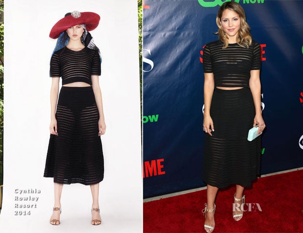 Katharine McPhee In Cynthia Rowley - CBS, CW And Showtime Party