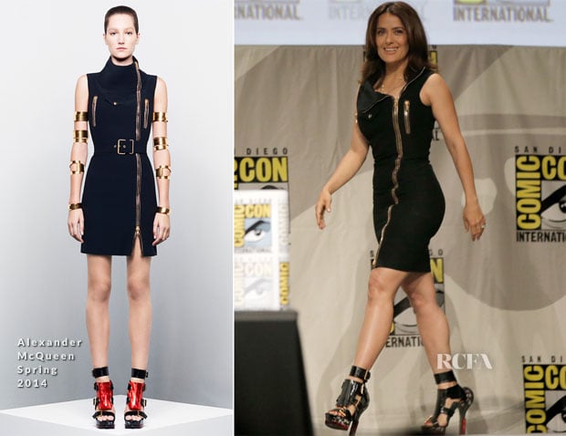 Salma Hayek In Alexander McQueen - Comic-Con 2014 'Everly' Presentation
