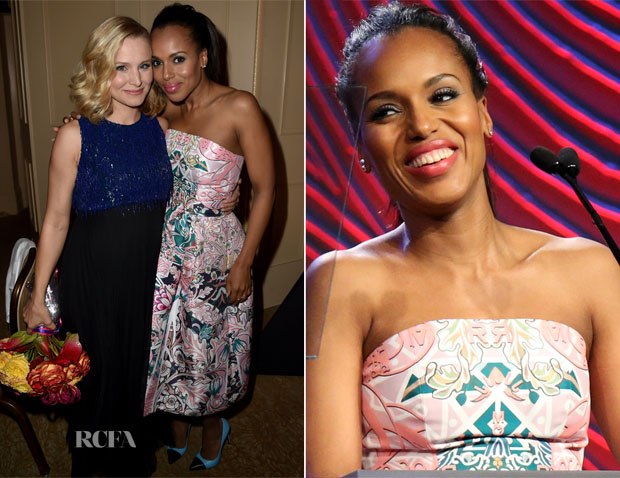 Kerry Washington In Mary Katrantzou - Hollywood Foreign Press Association's Grants Banquet