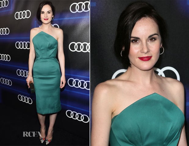 Michelle Dockery In Zac Posen - Audi Celebrates Emmys' Week 2014