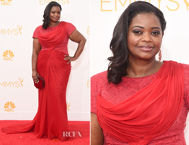 Octavia Spencer In Tadashi Shoji - 2014 Emmy Awards