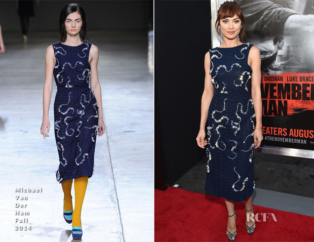 Olga Kurylenko In Michael Van Der Ham - 'The November Man' LA Premiere