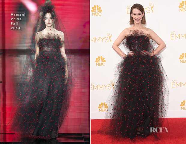 Sarah Paulson In Armani Privé - 2014 Emmy Awards