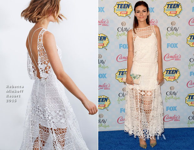 Victoria Justice In Rebecca Minkoff - 2014 Teen Choice Awards