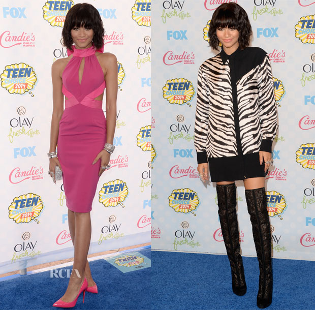 Zendaya Coleman In Material Girl & Emanuel Ungaro - 2014 Teen Choice Awards