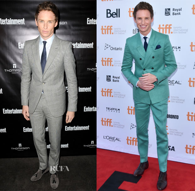 Eddie Redmayne In Alexander McQueen & Burberry –  HFPA & InStyle’s 2014 TIFF Celebration & ‘Theory of Everything’  Toronto Film Festival Premiere