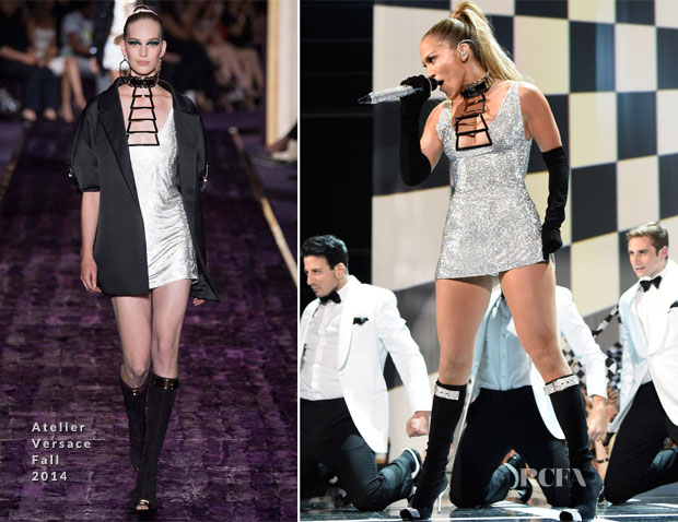 Jennifer Lopez In Atelier Versace – Fashion Rocks 2014 Performance