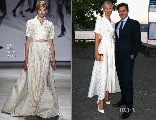 Karolina Kurkova In Lela Rose – Women of Impact Reception – Zurich Film Festival 2014