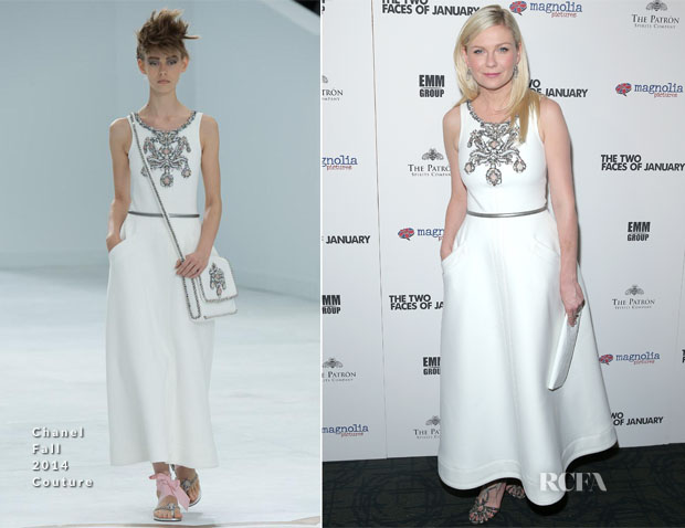 Kirsten Dunst In Chanel Couture -  'The Two Faces Of January' New York Premiere