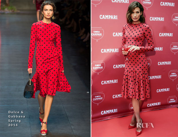 Nieves Alvarez In Dolce & Gabbana - 'Campari Afterwork' Event