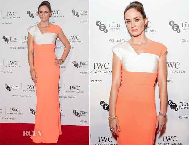 Emily Blunt In Roland Mouret – BFI London Film Festival IWC Gala Dinner