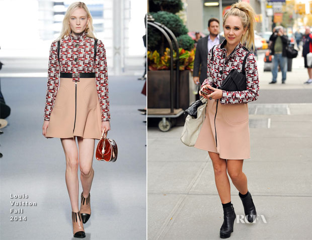 Juno Temple In Louis Vuitton – Out In New York