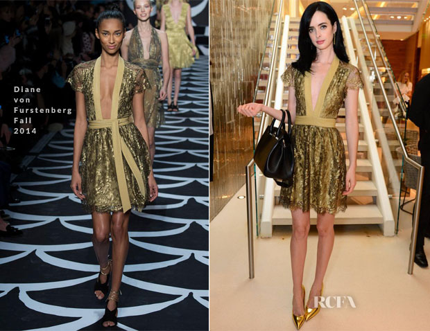 Krysten Ritter In Diane von Furstenberg – The Hollywood Reporter Power of Style Lunch