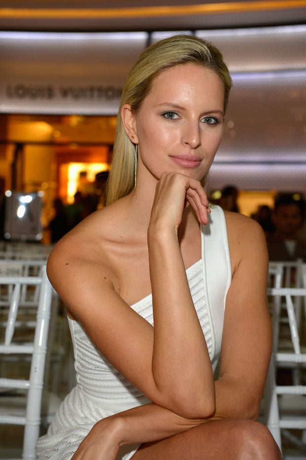 Karolina Kurkova - Vogue Fashion Dubai Experience Runway Show - Red
