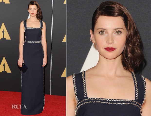 Felicity Jones In Prada – Academy Of Motion Picture Arts And Sciences’ Governors Awards