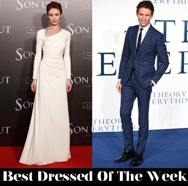 Best Dressed Of The Week – Olga Kurylenko In Ralph Lauren Collection & Eddie Redmayne In Hardy Amies