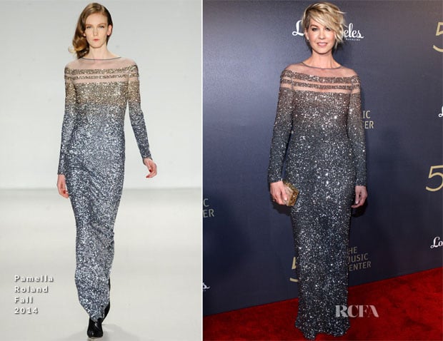 Jenna Elfman In Pamella Roland - The Music Center's 50th Anniversary Spectacular