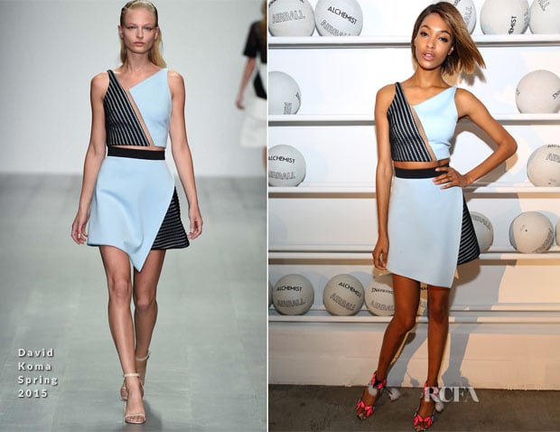 Jourdan Dunn In David Koma - Alfa Romeo Celebration of AIRBALL