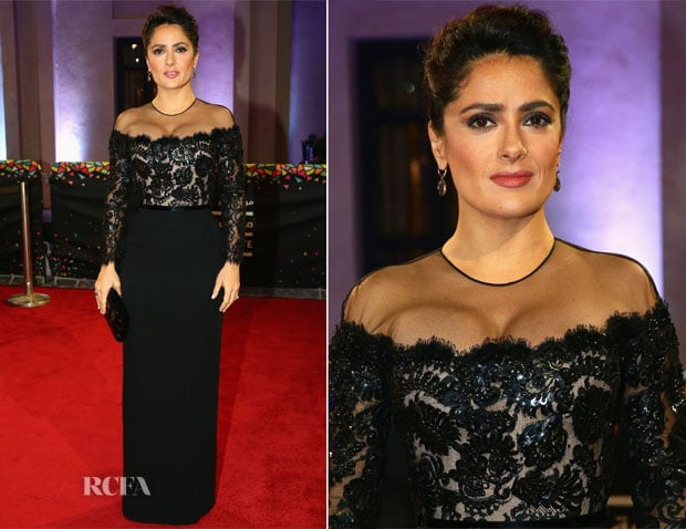 Salma Hayek In Gucci Première – ‘The Prophet’ Ajyal Youth Film Festival Screening