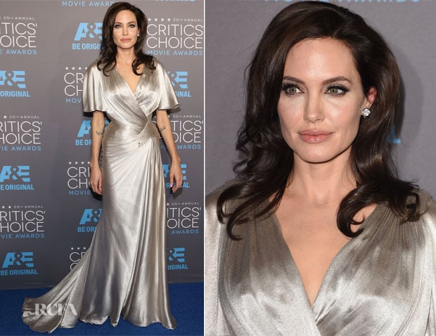 Angelina Jolie In Atelier Versace – 2015 Critics’ Choice Movie Awards