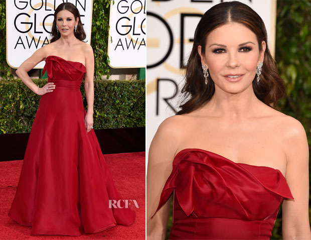 Catherine Zeta Jones In Angel Sanchez - 2015 Golden Globe Awards