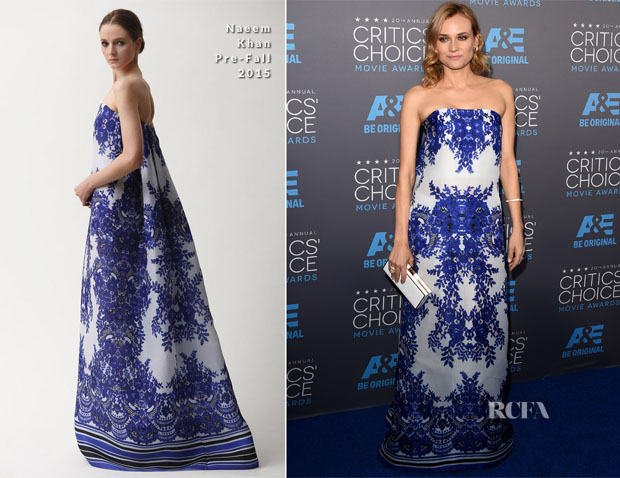 Diane Kruger In Naeem Khan - 2015 Critics’ Choice Movie Awards