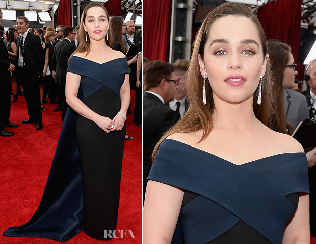 Emilia Clarke In Donna Karan Atelier - 2015 SAG Awards