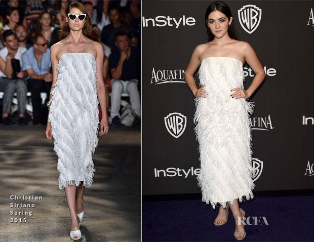 Isabelle Fuhrman In Christian Siriano – 2015 InStyle and Warner Bros. Golden Globe Awards Post-Party