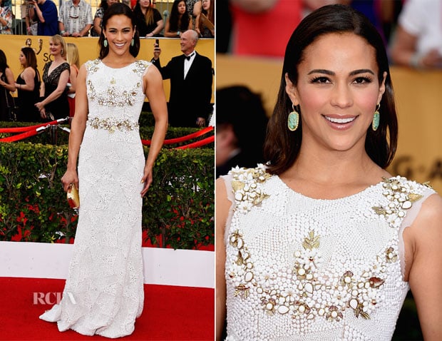 Paula Patton In Aiisha Ramadan – 2015 SAG Awards