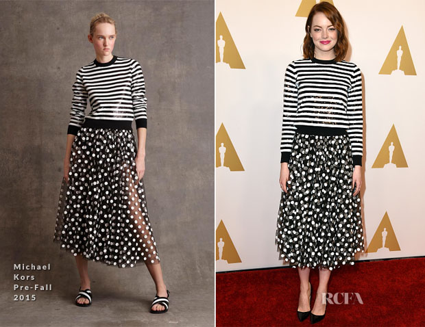 Emma Stone In Michael Kors – 87th Annual Academy Awards Nominee Luncheon