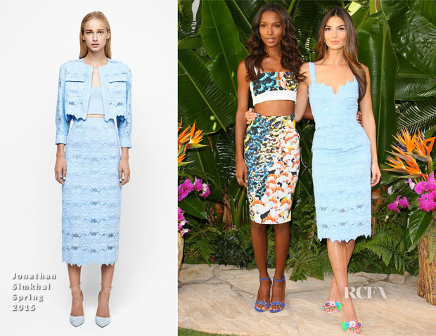 Jasmine Tookes In Nicholas & Lily Aldridge In Jonathan Simkhai – Victoria’s Secret Swim Special Event