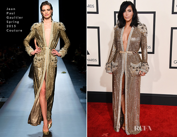 Kim Kardashian In Jean Paul Gaultier Couture - 2015 Grammy Awards