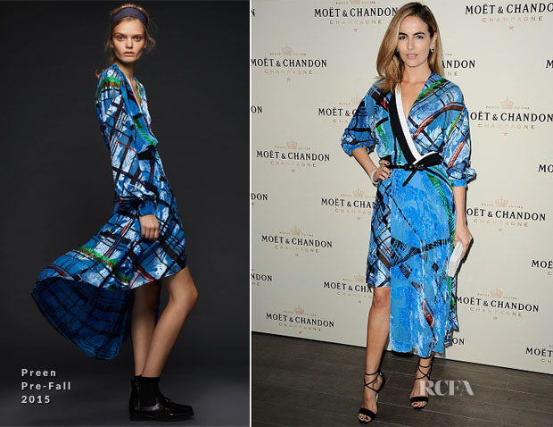 Camilla Belle In Preen - Moet & Chandon's Celebration of Roger Federer's 1,000th Career Match