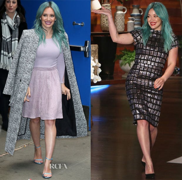 Hilary Duff In Stella & Jamie, Public School & Christian Siriano – Good Morning America & The Ellen DeGenres Show