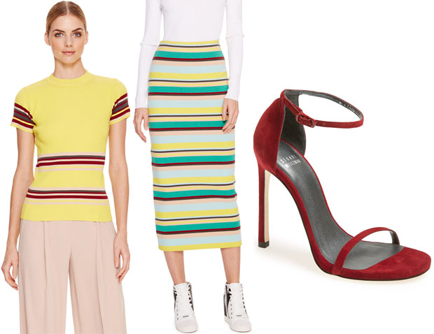 Zendaya Coleman In DKNY & Red Stuart Weitzman Nudist Sandals - 2015 Nickelodeon Kids’ Choice Awards